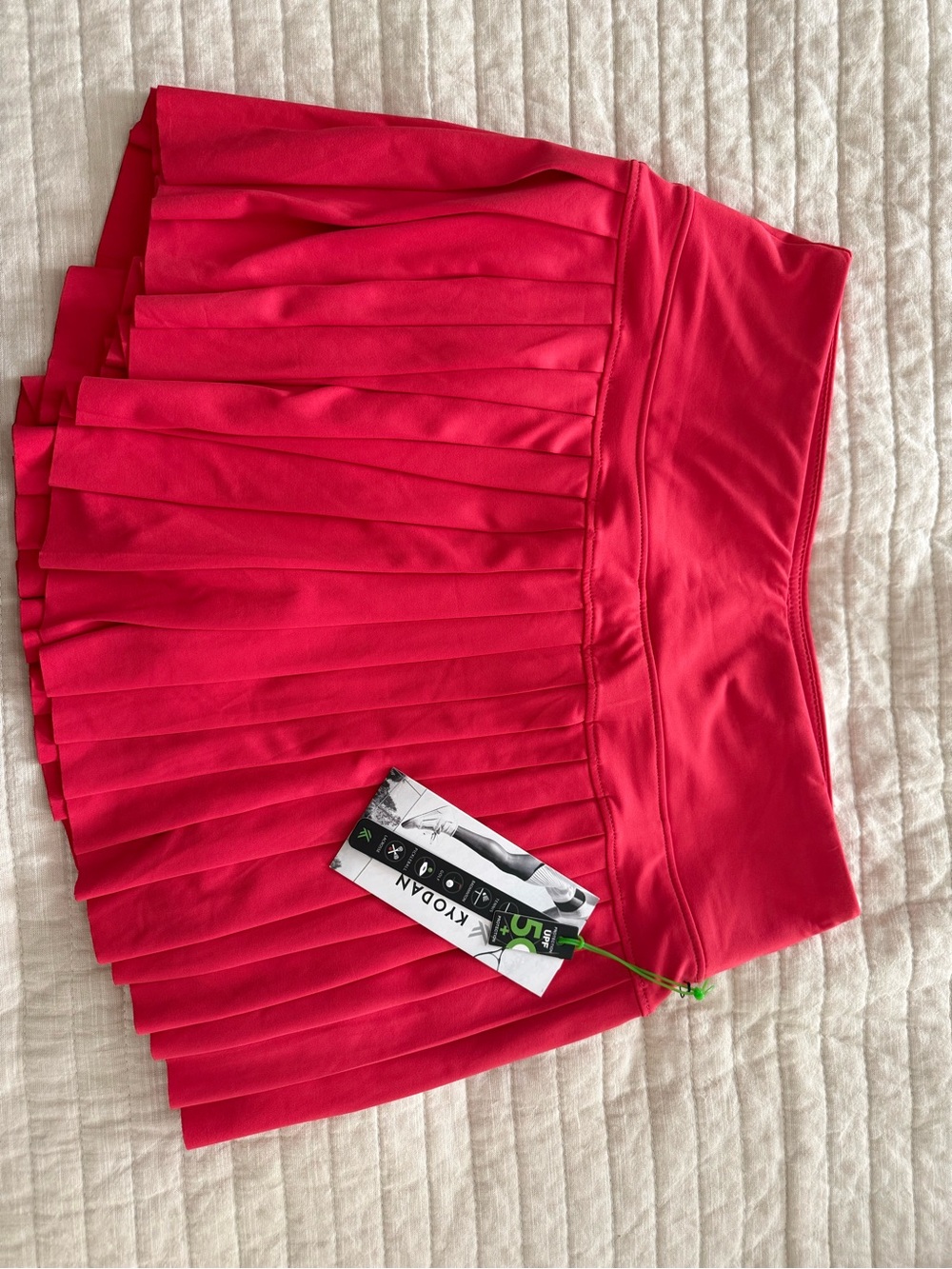 Kyodan Pink Pleated Athletic Skirt